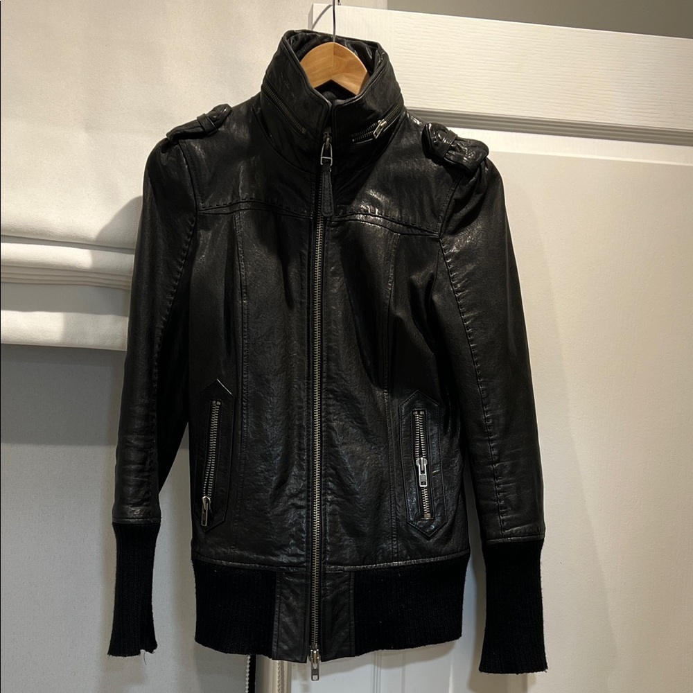Mackage Women's Black Leather Jacket